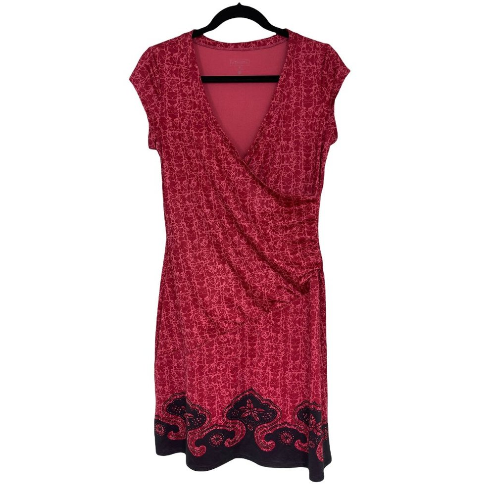 Size Medium ATHLETA NECTAR FAUX-WRAP ATHLEISURE DRESS Spring Summer Fitness